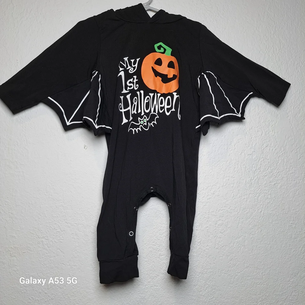 My 1st Halloween Black Bat Costume for Baby